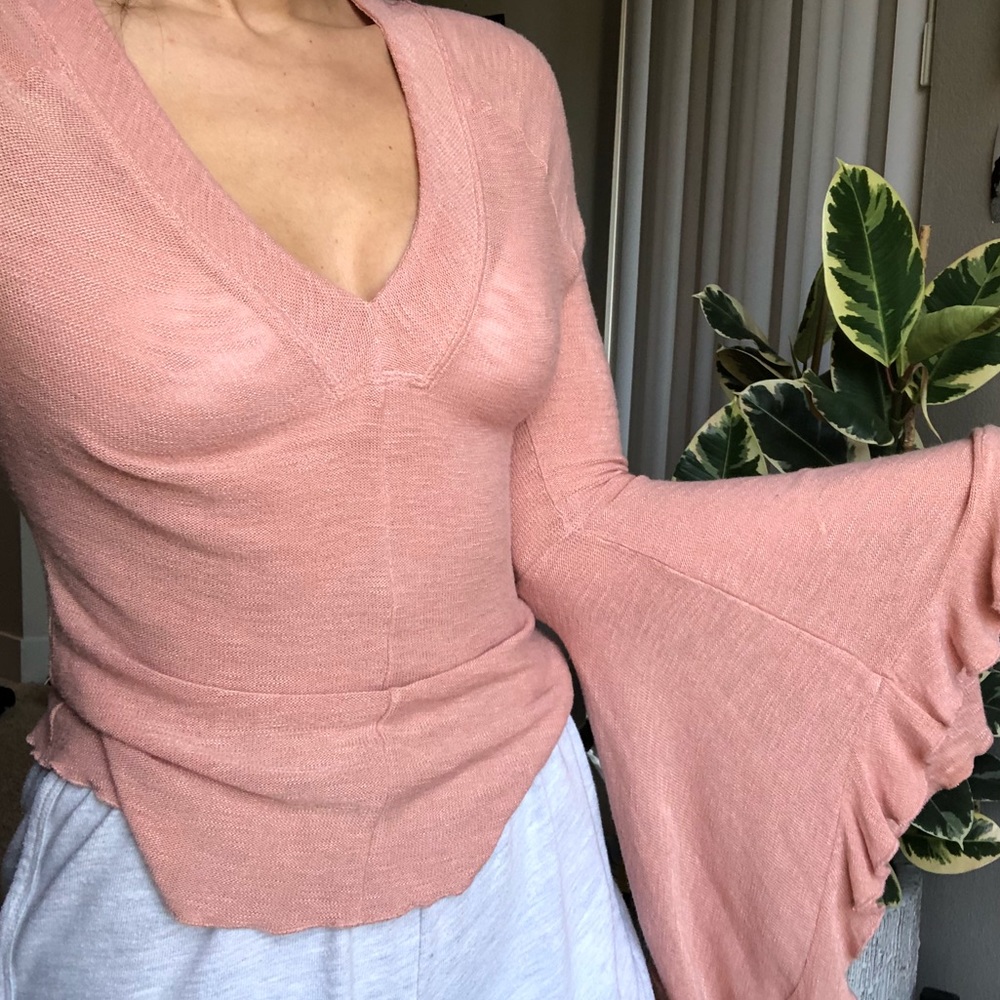 Free People Pink Top
